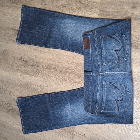 sac739 ❤️Express Low Rise Stella Bootcut Size 10 w/ 29.5" Inseam Woman's Jeans - Picture 2 of 6